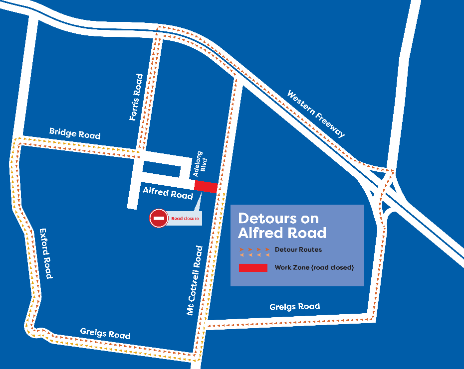 Alfred Road Works Detour Map.png