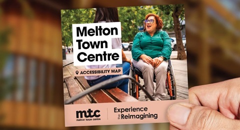 Accessibility map for Melton town centre