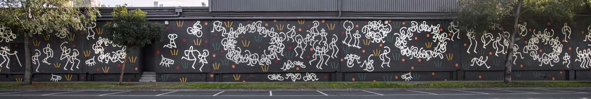 Gatherings mural - Tom Civil