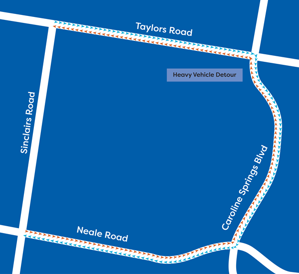 Sinclairs Road lane closure