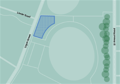 Eynesbury Dog Off-Lead Area Location